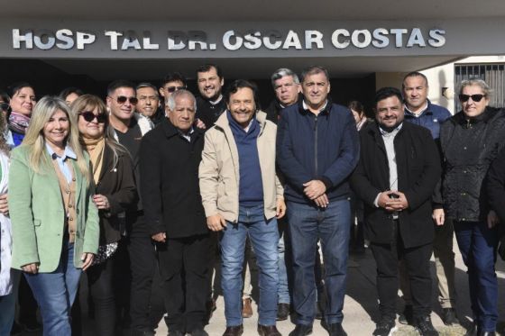 El Gobernador supervisó obras en el servicio de diálisis de J.V. González, con un avance de más del 90%
