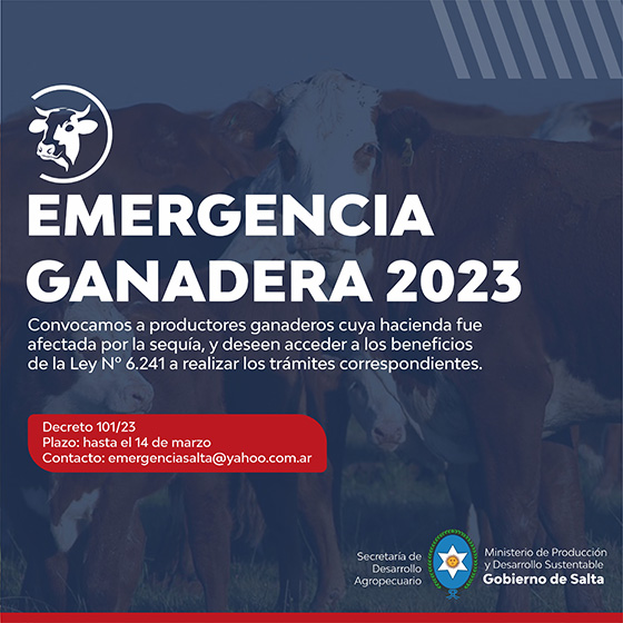 Emergencia Agropecuaria Ganadera
