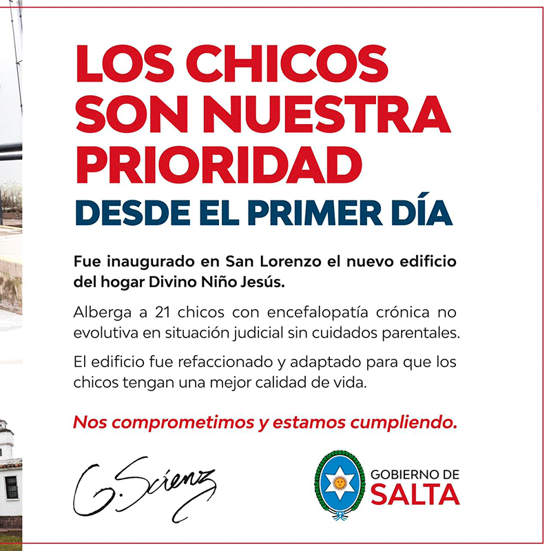Los chicos son nuestra prioridad desde el primer día