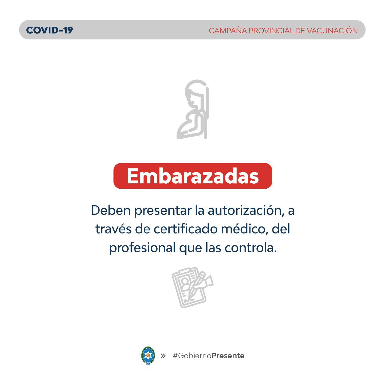 Autorización Vacunación Covid19 para embarazadas