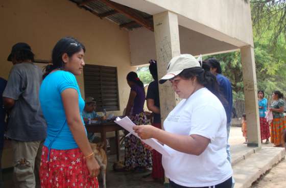 Continúan los operativos del censo sociosanitario de parajes en Santa Victoria Este