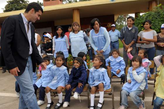 El Gobernador inauguró obras de ampliación de la escuela Nº 4081  de Coronel Moldes