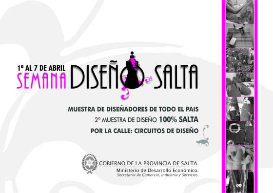 Del 1 al 7 de abril se realiza la semana “Diseño Salta”