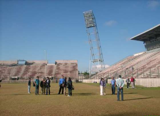 Copa América: Una comitiva de sponsors recorrió el estadio Martearena