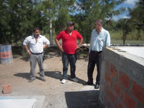 Loutaif recorrió las obras de refacción del matadero de El Bordo
