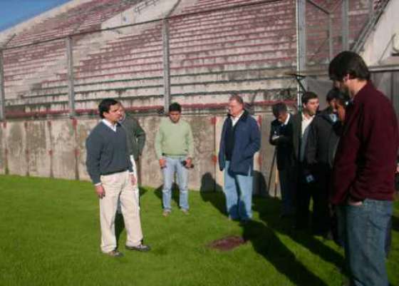 Fueron supervisadas las obras en el estadio Martearena