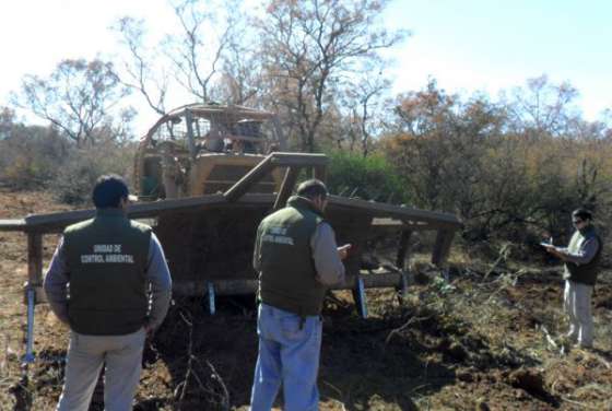 Ambiente detuvo un desmonte ilegal en el departamento Rosario de la Frontera