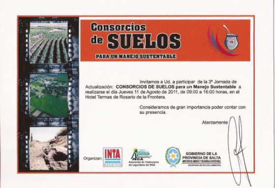 Jornada sobre consorcios de suelos en Rosario de la Frontera