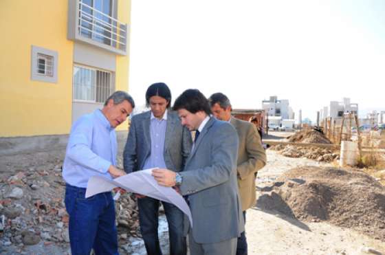 Las 21 etapas de los monoambientes están en plena construcción en El Huaico