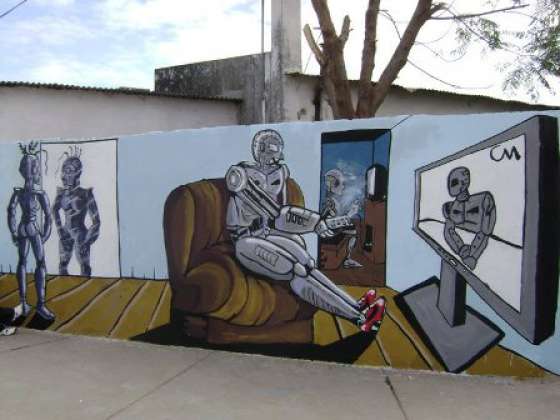 Inauguran mural de arte urbano en Villa Lavalle