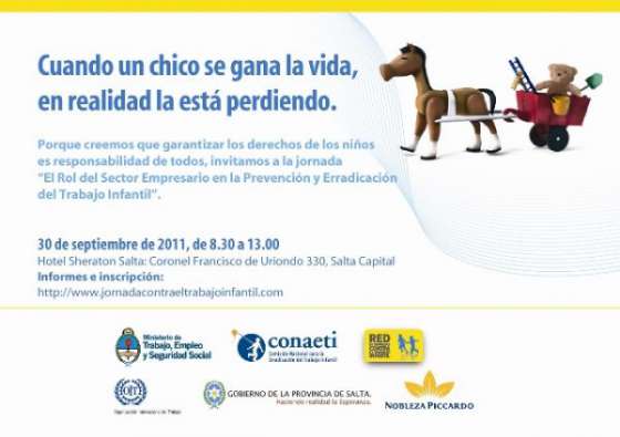 Se desarrollará una jornada para la prevención y erradicación del Trabajo Infantil