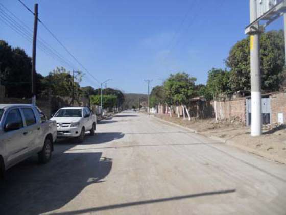 Finalizan obras de pavimentación en localidad de Hipólito Yrigoyen