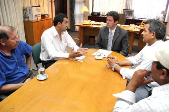 Gómez Almarás recibió al presidente de la Liga Güemense de Fútbol