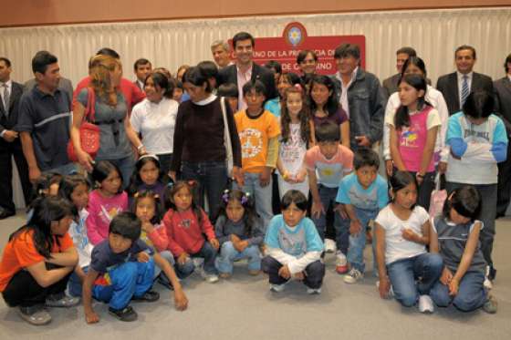 Alumnos de Pascha visitaron al gobernador Urtubey