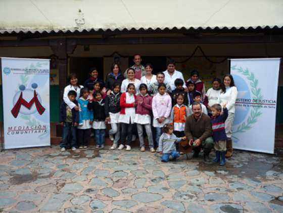 Mediación comunitaria, en la escuela de Pampa Grande
