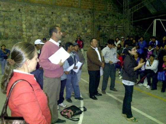 Mediación comunitaria para el loteo Las Paltas de Chicoana