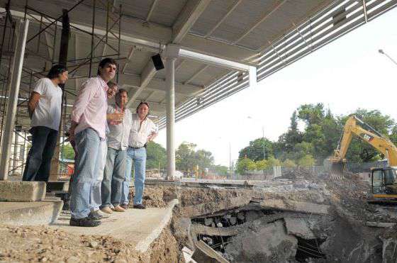 Urtubey e Isa inspeccionaron los trabajos que se realizan en la Terminal de Salta