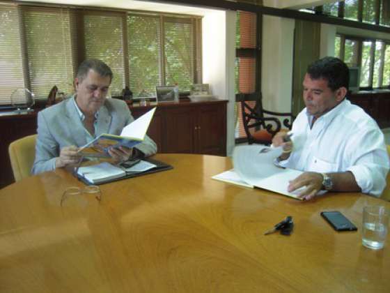 El ministro Loutaif recibió al diputado nacional Alfredo Olmedo