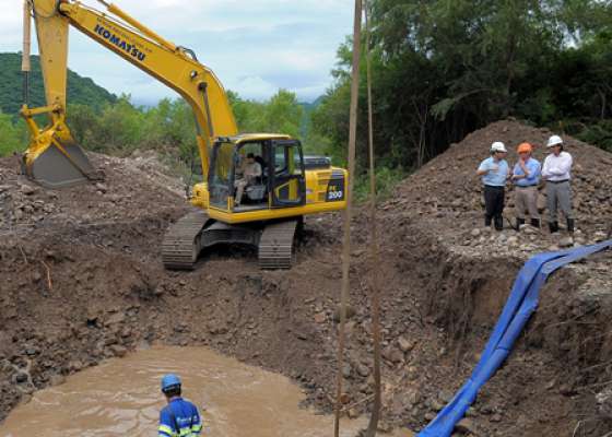 Verificaron obras de reparación del acueducto norte en Capital