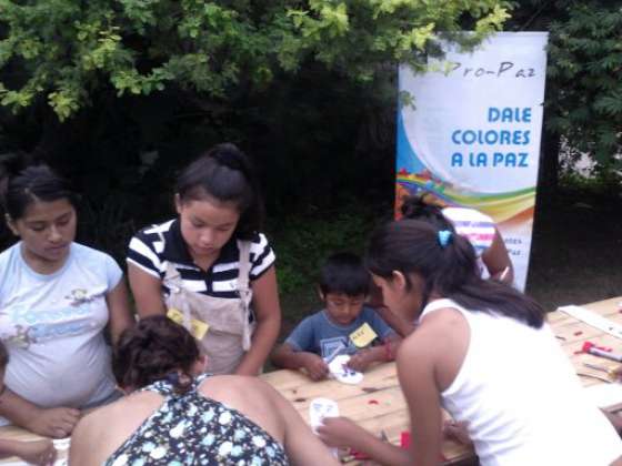 Los niños del barrio Palermo I se expresaron por la Paz