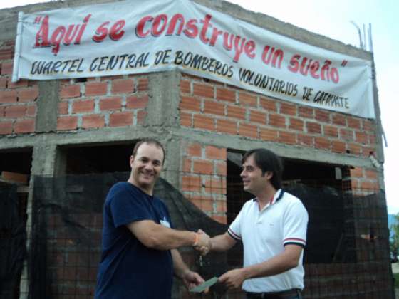 Avanzan las obras del destacamento de Bomberos Voluntarios de Cafayate