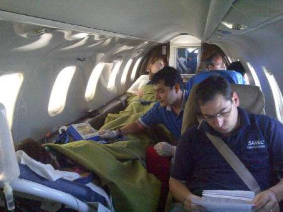 Once pacientes del norte asistidos en 7 vuelos sanitarios el fin de semana