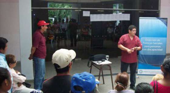 Asesoramiento en Pichanal sobre discapacidad