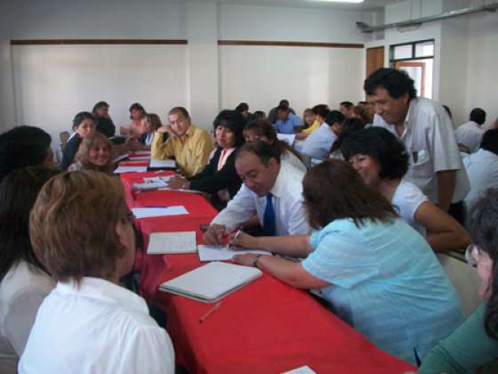 Reunión con docentes de establecimientos del norte Provincial