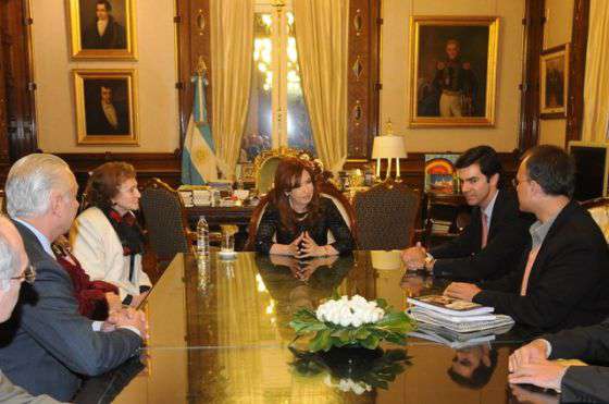 La Presidenta Cristina Fernández recibió a la familia Ragone