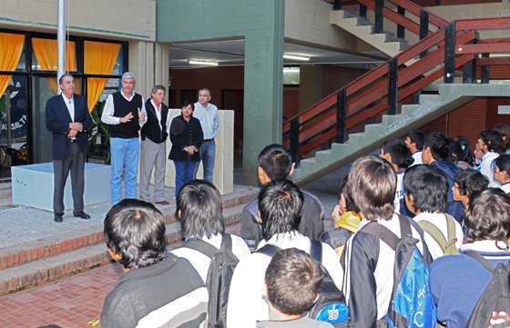 Construirán un anfiteatro en la escuela de comercio de Tartagal