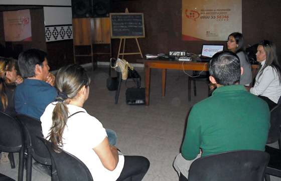 Talleres sobre sobre Ludopatía a Agentes Sanitarios de Colonia Santa Rosa
