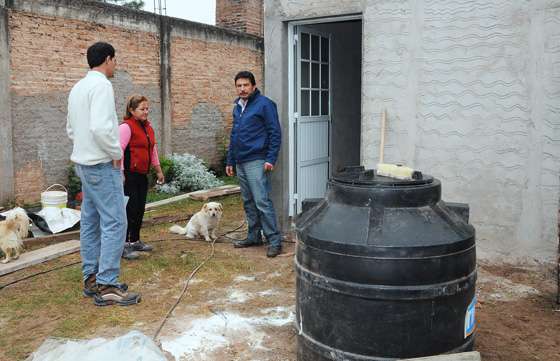Avanzan las obras habitacionales en Las Lajitas