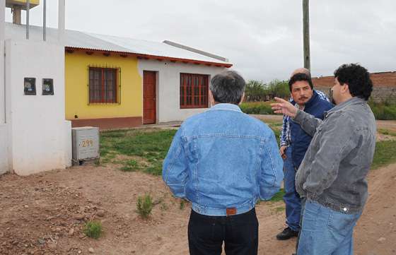 Fueron inspeccionadas las mejoras habitacionales en El Quebrachal