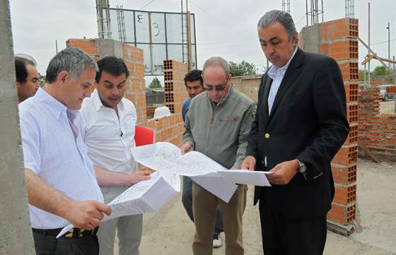 Avanza la construcción del nuevo edificio de la  Comisaría en Hipólito Yrigoyen