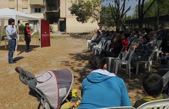 Trabajo conjunto para conformar consorcios en barrio Arturo Illia