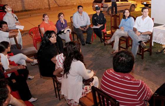 Vecinos de Juan Pablo II y Los Ceibos trabajan con Seguridad