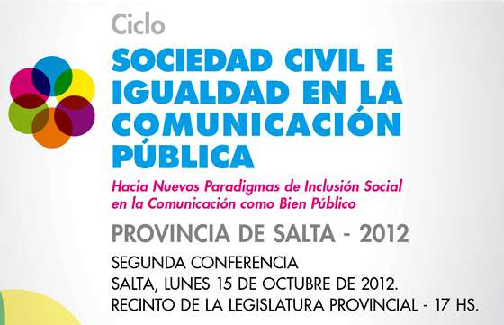 Esta tarde conferencias sobre Sociedad Civil y Comunicación Pública