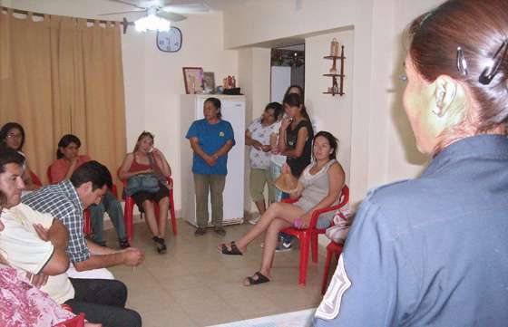 Talleres sobre violencia doméstica en los barrios Los Ceibos I y II