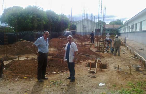 Supervisaron avance de obra en el Hospital de Colonia Santa Rosa