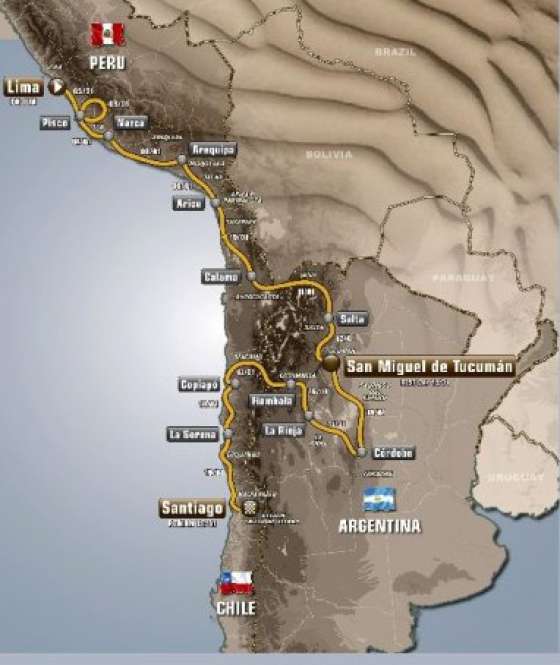 Mañana comienza la carrera del Dakar que parte desde Lima