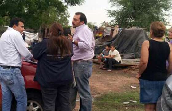 El Gobierno asiste a familias de Apolinario Saravia afectadas por un temporal