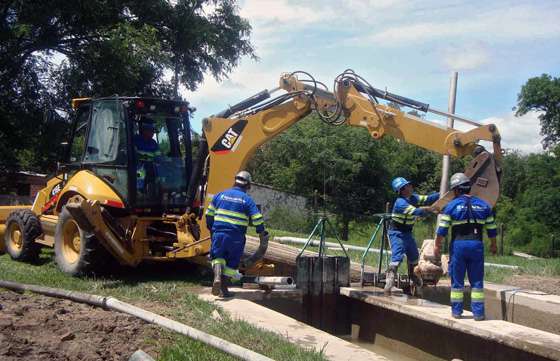 Aguas del Norte realizó tareas de mantenimiento en la planta potabilizadora de Vaqueros