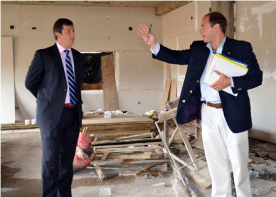 Avanza la construcción de un edificio donde funcionará un centro de monitoreo