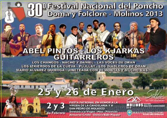 El calendario turístico continúa con el Festival del Poncho en Molinos
