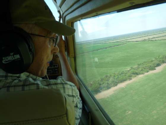 El secretario de Ambiente realizó control de desmontes y cultivos en Anta