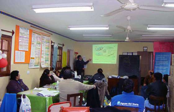 Personal de Aguas del Norte visitó hospitales y centros de salud