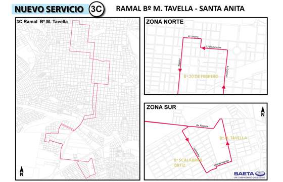 Mayor cobertura de Saeta en barrios de la ciudad