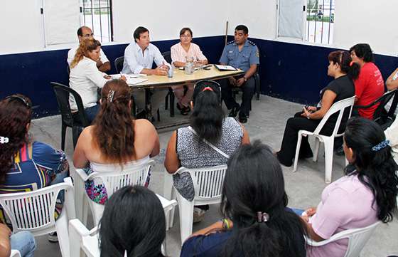 Seguridad se reunió con vecinos de la zona sudeste