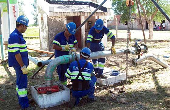 Más de 700 familias de Orán se benefician con obra de Aguas del Norte