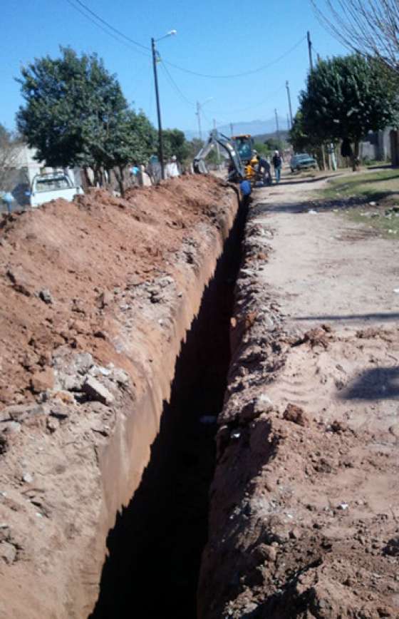 La Provincia construye una red cloacal en Rosario de la Frontera